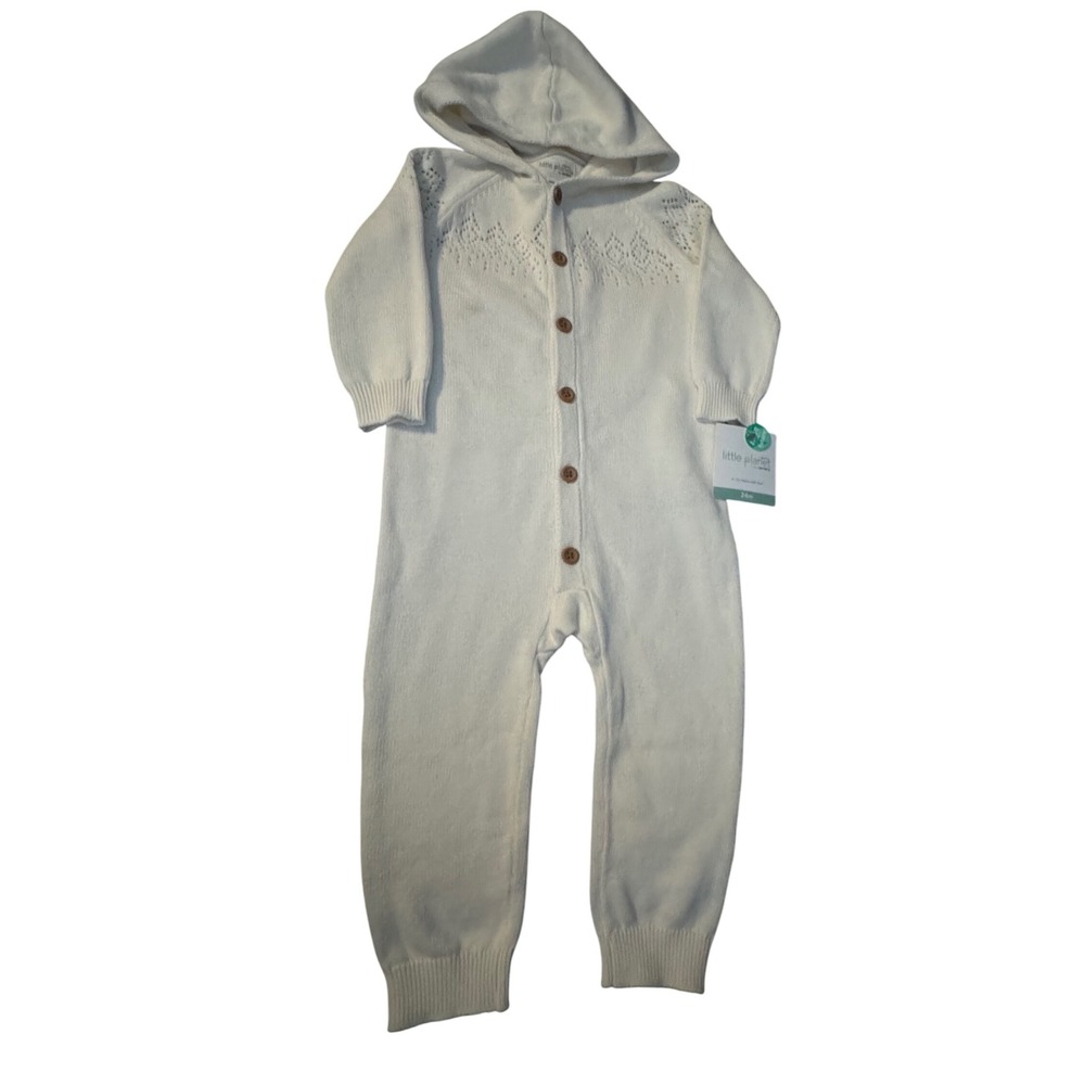 Little Planet Organic Cotton‎ Knit Hooded Jumpsuit Romper 24 Months Baby